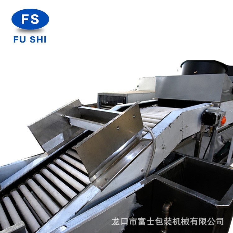 多型号全自动水果清洗打蜡选果机 称重式分选机椭圆形水果选果机图3
