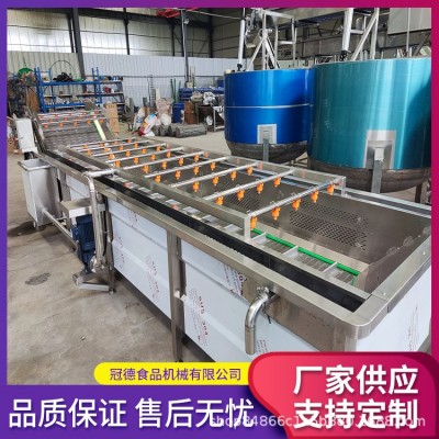 厂家酸菜泡菜气泡清洗流水线玉米秋葵清洗设备商用大型食堂洗菜机