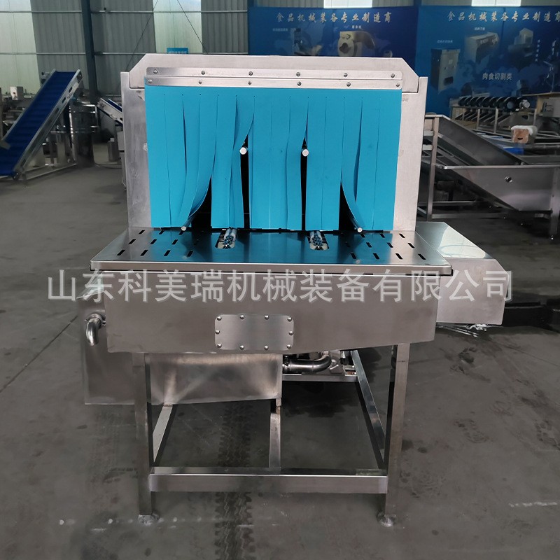 周转箱清洗机 气泡清洗机净菜加工流水线生菜油菜全自动清洗设备图4