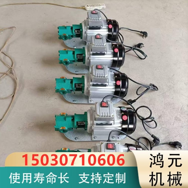 wcb微型齿轮油泵 电动轻便机油抽油泵 WCB-50/75单项便携式手提泵图4