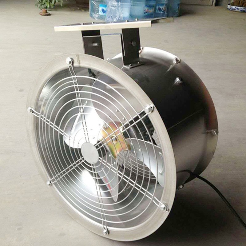 温室专用环流风机不锈钢环流风扇镀锌板材质内循环风机支架吊绳款图4