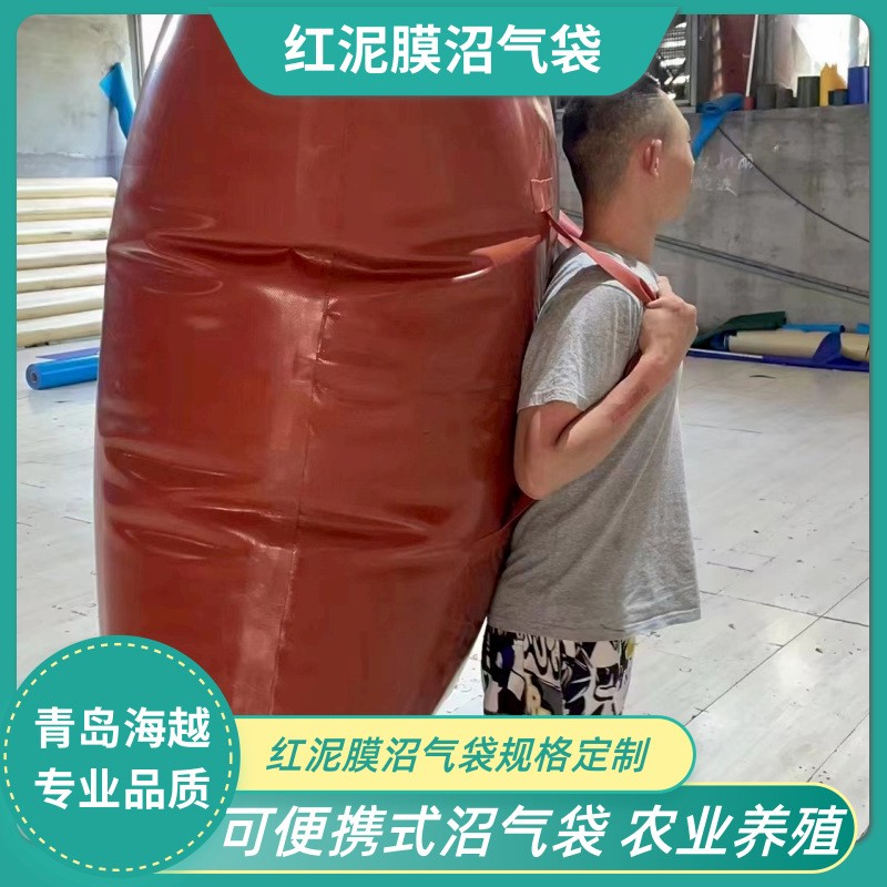 海越可便携式红泥膜沼气袋养猪场厕所粪便东南亚非洲量大规格优惠图5