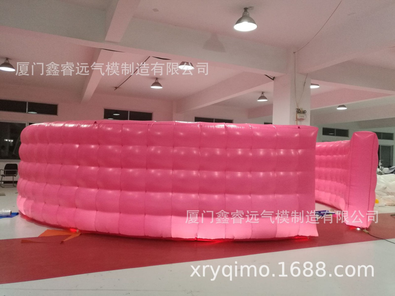 充气围墙充气围挡墙装饰灯光围墙气模鑫睿远气模图3