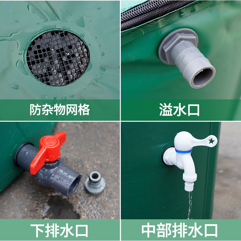 跨境现货雨水收集桶户外园艺园林储水桶家用洗车便携折叠蓄水桶图2