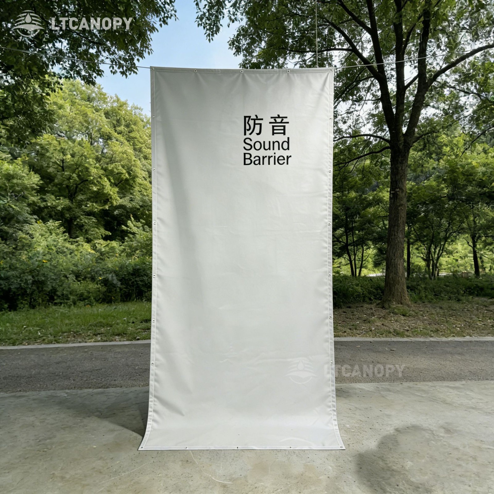 跨境专供货源防音隔音布 加厚耐磨PVC防炎布降噪隔音屏障量大从优图2
