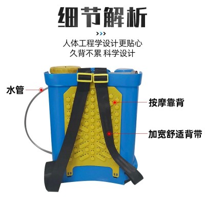 厂家供应背负式电动喷雾器双色可选 园林灭虫剂喷雾剂