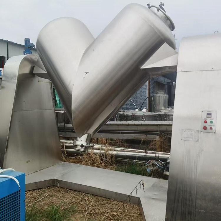 300型小型教学原料搅拌机 搅拌均匀 干粉颗粒混合用 二手V型混合机图3
