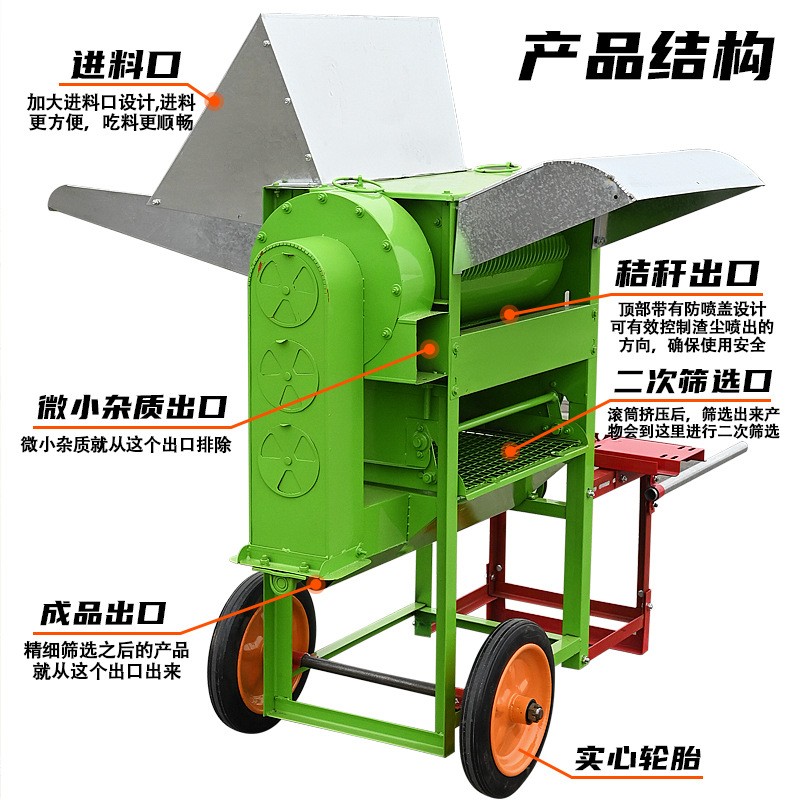多功能脱粒机2025新款油菜籽脱粒小麦水稻高粱玉米脱粒机器厂家图3