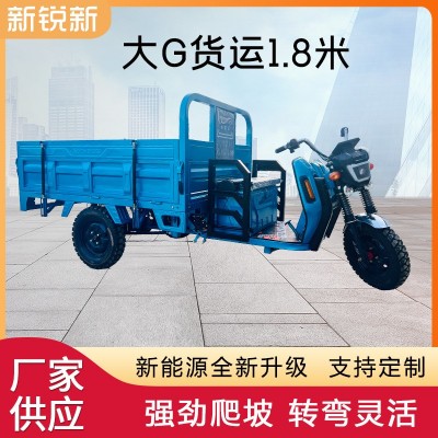 大G货运1.8米电动三轮车 厂家批发货运拉货农用电瓶车三轮电动车
