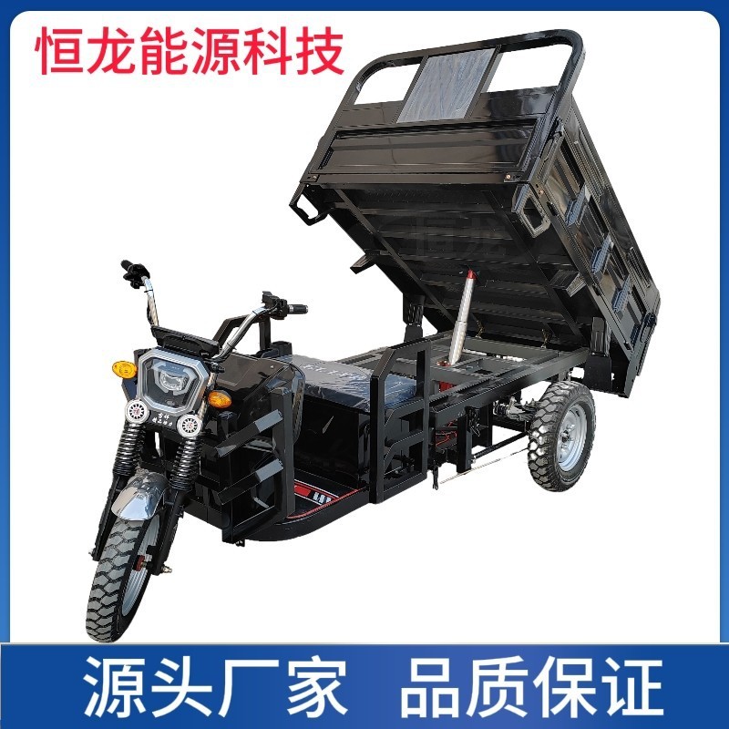 电动三轮车家用拉货自卸款加重翻斗农用出口厂家电瓶车电动车图2