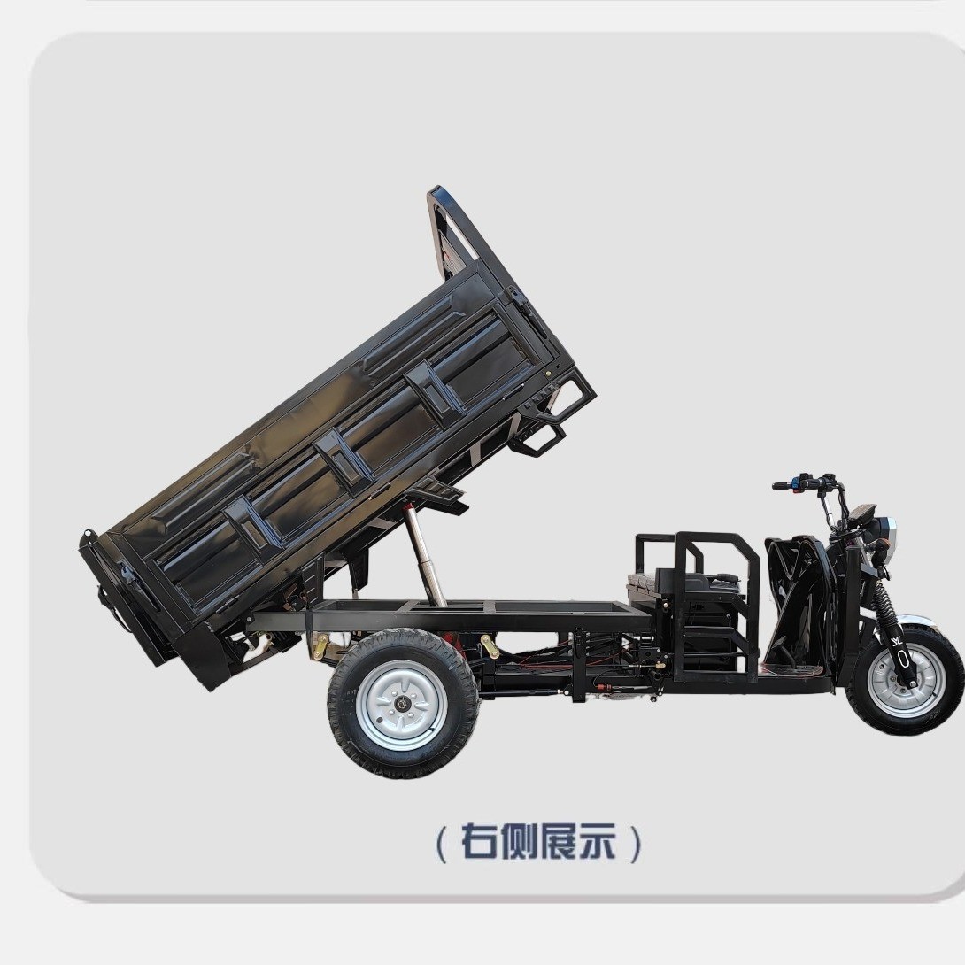 电动三轮车家用拉货自卸款加重翻斗农用出口厂家电瓶车电动车图3
