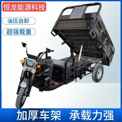 电动三轮车家用拉货自卸款加重翻斗农用出口厂家电瓶车电动车
