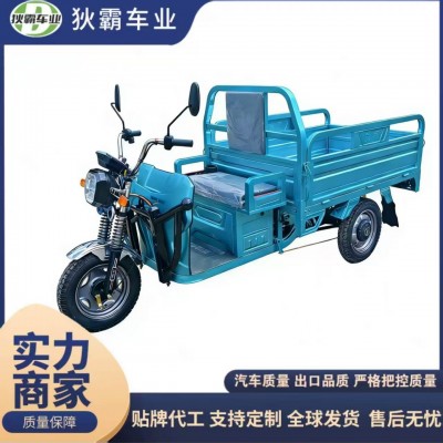跨境电动三轮车货车载重王拉货大功率农用三轮电瓶车三轮摩托车