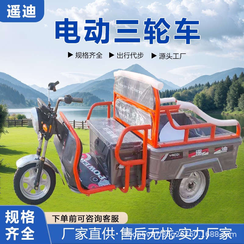 新国标电动三轮车载重王成人拉货三轮快递车新款家用电瓶车农用车图2