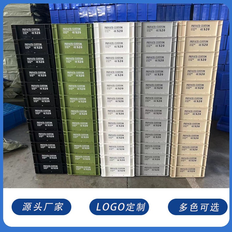工业风周转箱收纳箱周转筐零件盒EU箱子收纳加厚全新料大容量图3