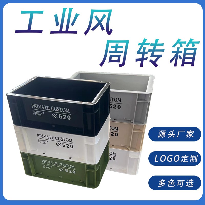 工业风周转箱收纳箱周转筐零件盒EU箱子收纳加厚全新料大容量图4