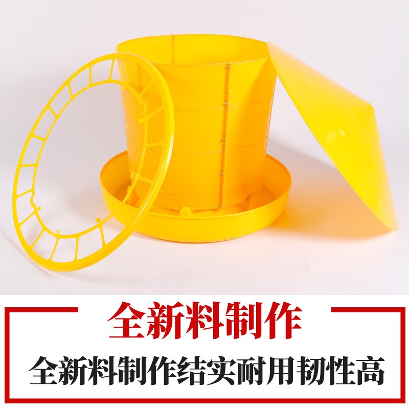 加厚40公斤大料桶喂鸡神器鸡料桶鸡食槽鸭鹅自动下料养鸡设备用品图2