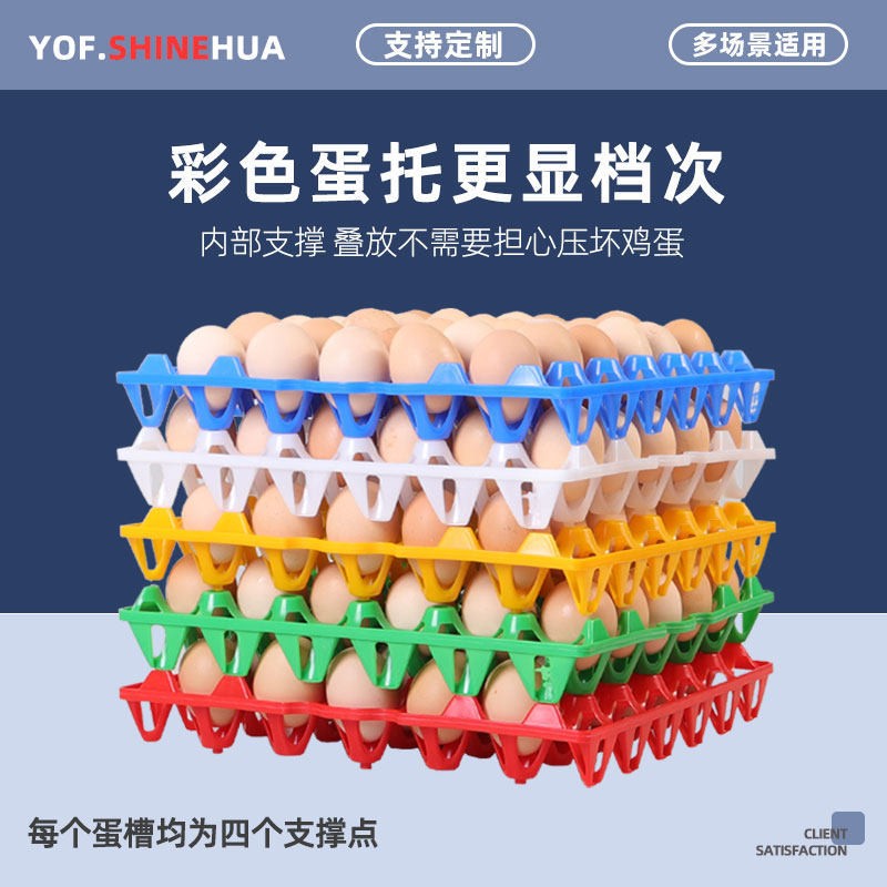 收纳转运鸡蛋专用框塑料鸭蛋托防震转运箱豆奶周转框物流运输蛋箱图2