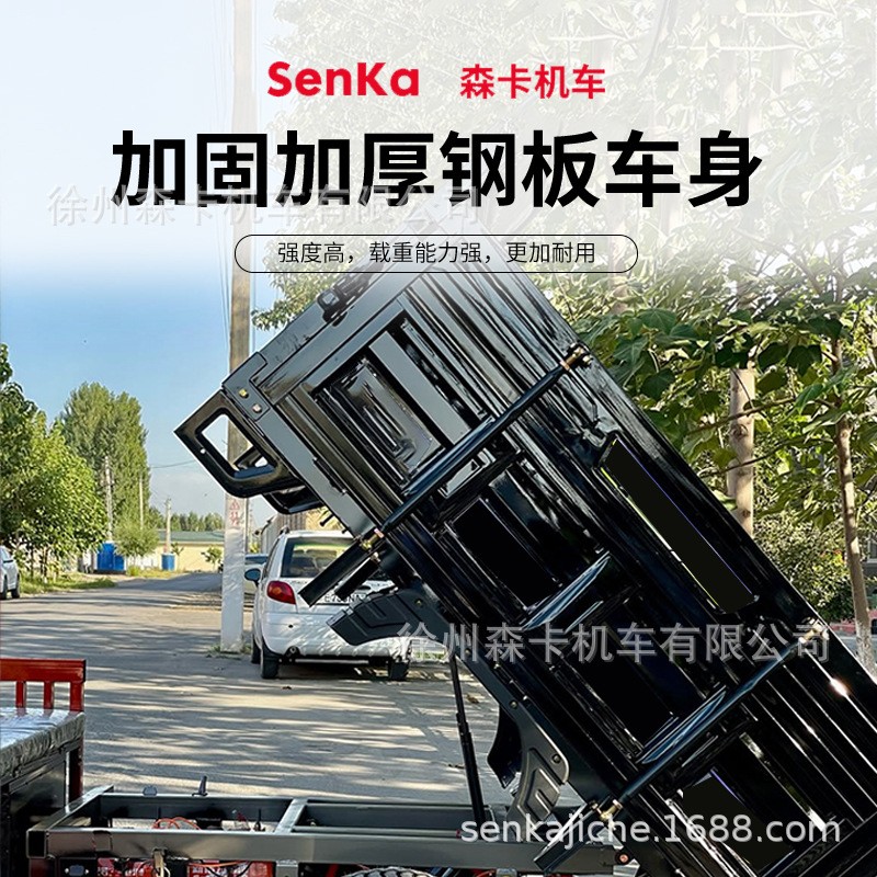 电动三轮车拉货农用家用爬坡载重货车农场运输tricycle三蹦子出口图3