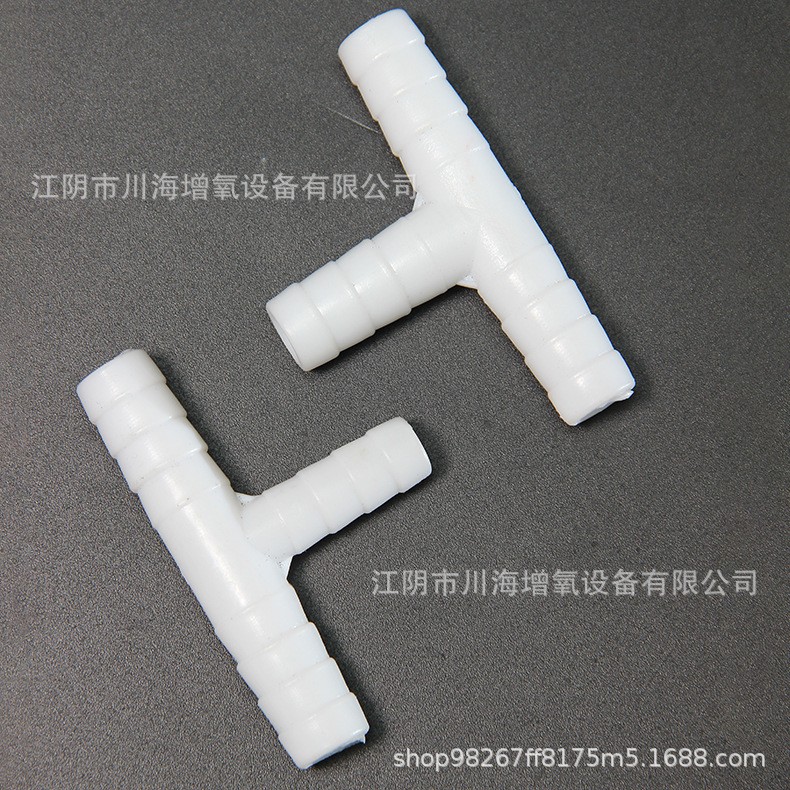 厂家供应PVC纳米管直接三通塑料曝气管三通10mm/12mm直接三通图2
