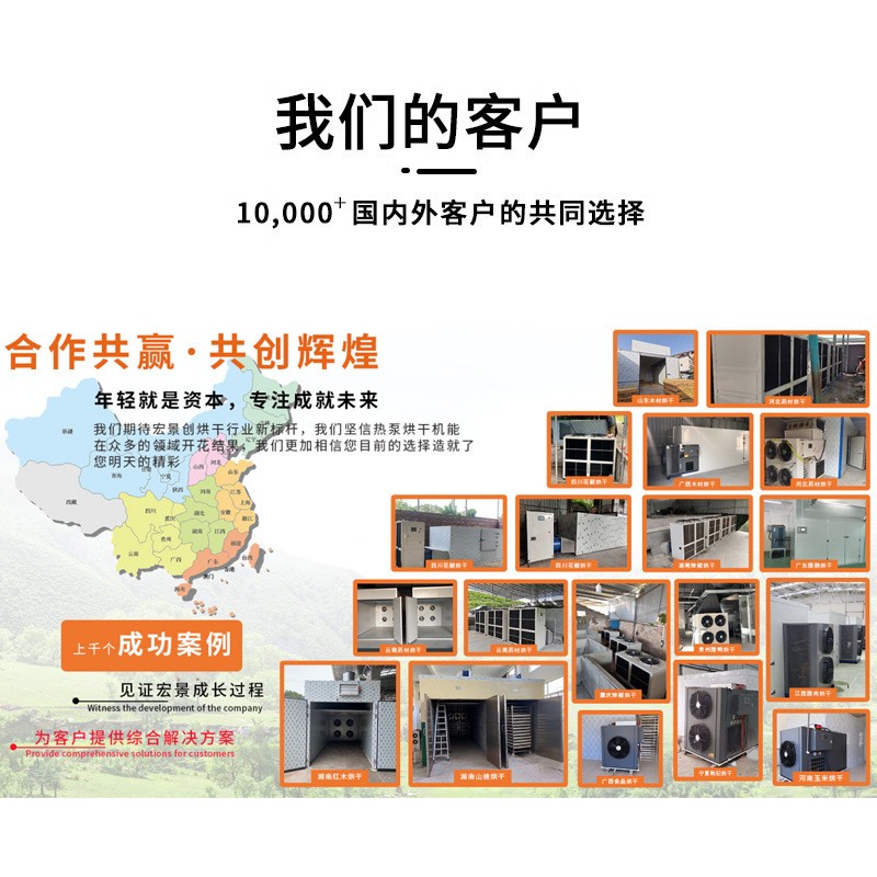 商用空气能烘干机大型干燥烘箱热泵香菇腊肠烘干房设备茶叶中药材图4