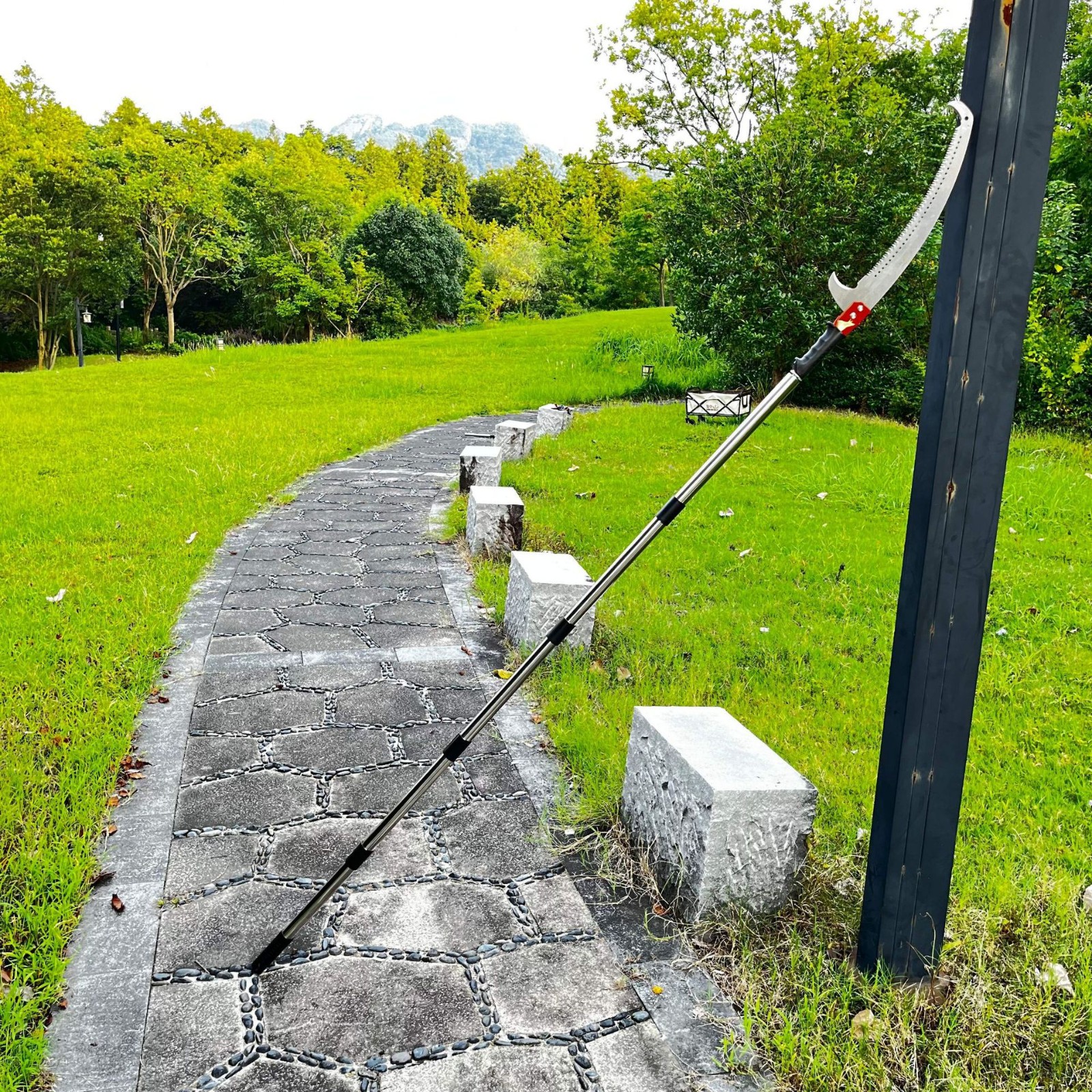 跨境高枝锯园林手持锯高空树枝修剪器家用木工锯伐木伐竹锯高空剪图3