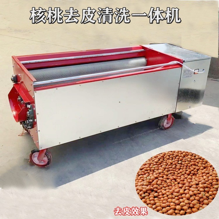青核桃去皮机大型全自动鲜核桃剥皮清洗一体机青皮核桃脱皮机家用图4
