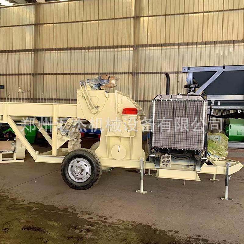 碎枝机园林绿化果园林业柴油移动大型履带行走树枝木材竹子粉碎机图2