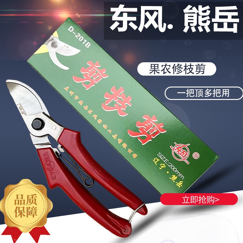正品辽宁东风熊岳东风剪刀园林修枝粗枝花枝手剪盆景剪刀花枝果图5