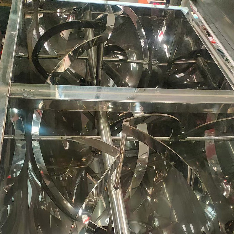 卧式不锈钢混料搅拌机干湿两用型腻子粉食品拌料机混合滚筒图2