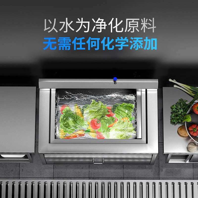 驰能商用嵌入式全自动洗菜机消毒杀菌水触媒去农药果蔬清洗机图4