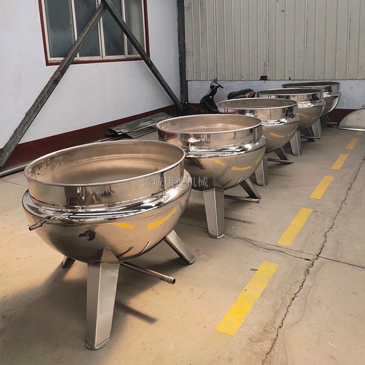 商用大型煮肉夹层锅 熟食卤制加工卤煮锅 不锈钢蒸汽可倾斜夹层锅图2