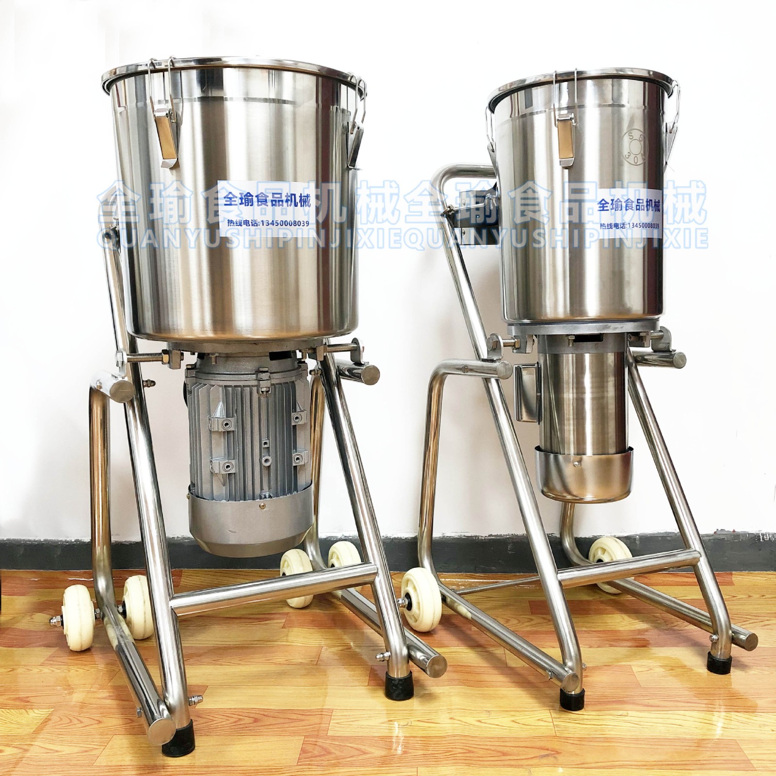 全瑜工厂出售瓜果叶菜打浆机 304不锈钢生姜打浆机工业破壁机现货图3