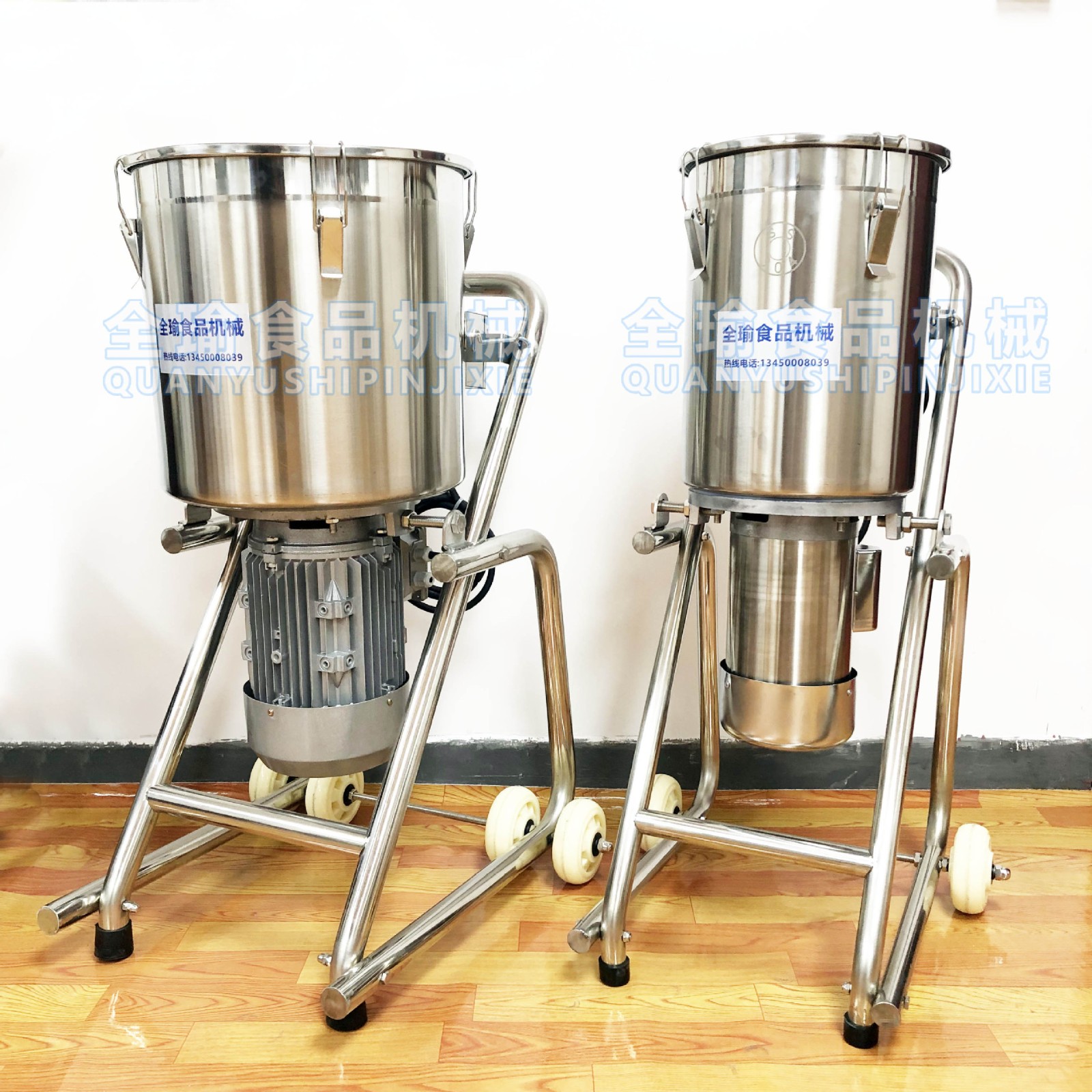 全瑜工厂出售瓜果叶菜打浆机 304不锈钢生姜打浆机工业破壁机现货图2