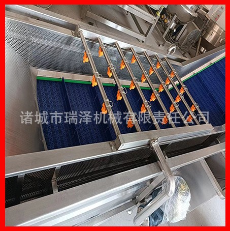 海产品设备清洗机 不锈钢竹笋菠菜清洗设备 多功能净菜加工流水线图6