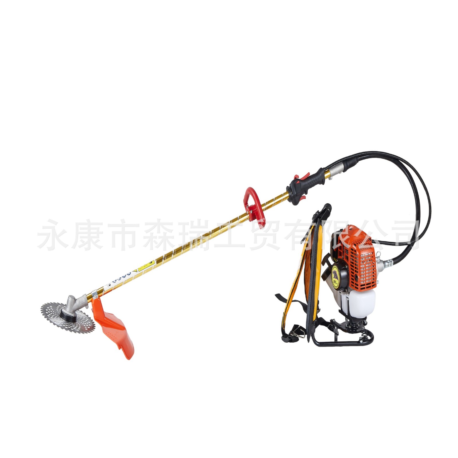 跨境二冲程汽油割草机小型园林除草机侧佳式农用大功率割灌侧挂式图2
