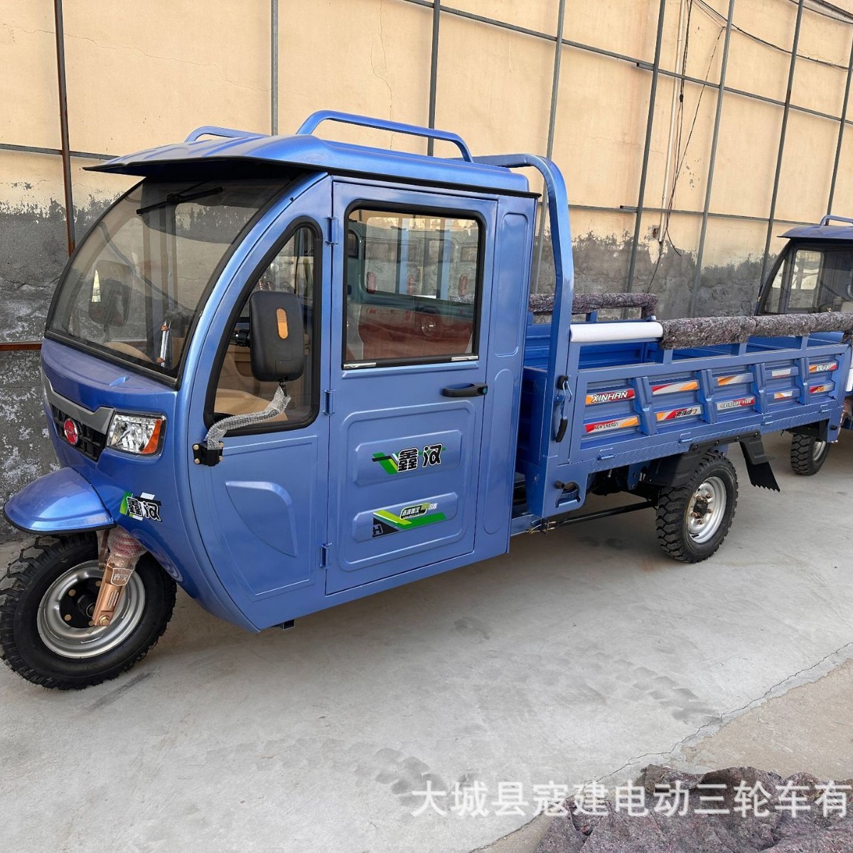 鑫汉电动三轮车拉小型家用带棚半封闭电瓶车农用山区载重王图4