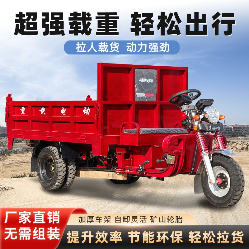 五轮电动三轮车货运农用载重型爬坡家用可选择电瓶超长里程出口型图2