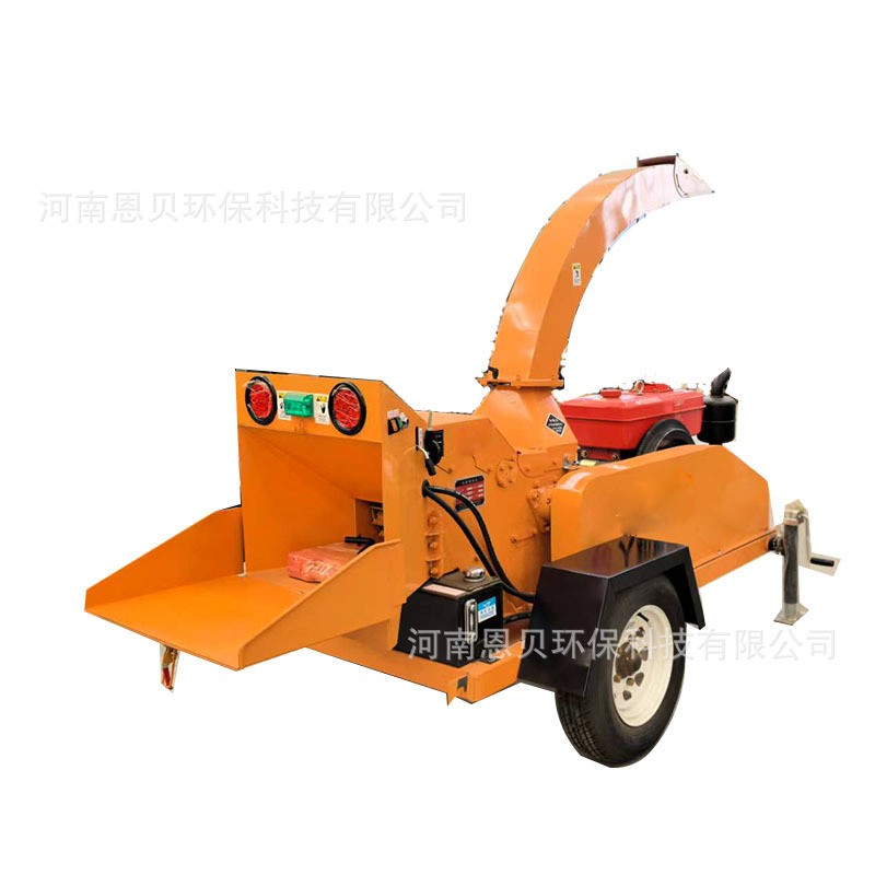 源头工厂柴油移动树枝粉碎机园林绿化果园碎枝机秸秆藤条粉碎机械图5