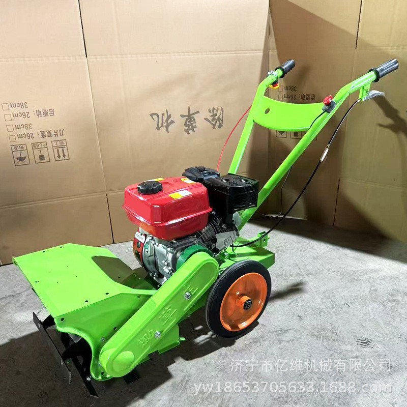 柴油微耕机农用多功能除草机旋耕四驱小型汽油开沟锄草果园耕地机图4