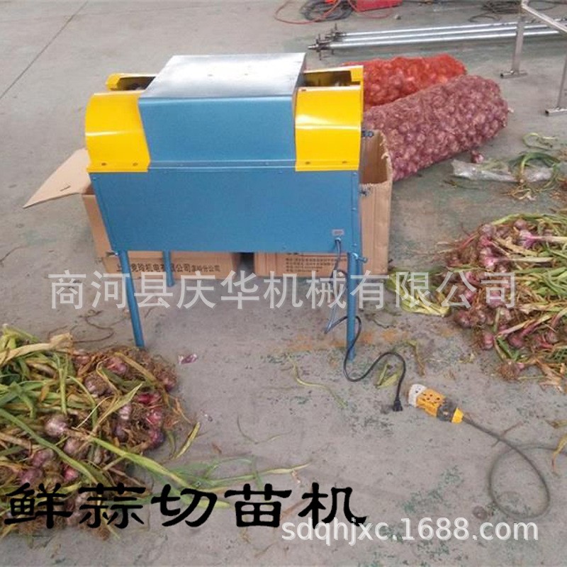 庆华大蒜切根机 庆华大蒜切根 蒜头切根机 切杆机 鲜蒜切苗机 10台图5