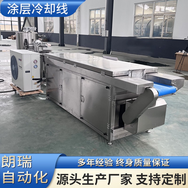 600型全自动淋浆机 威化饼干裹巧克力机 冻干水果巧克力涂层机图2