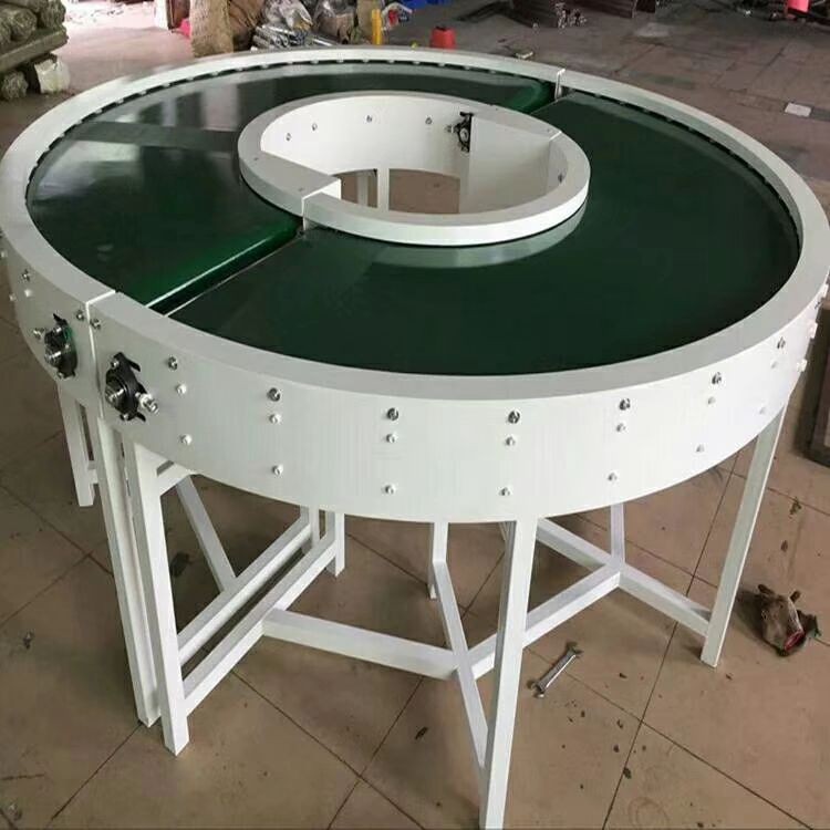 90度转弯机180度环形流水线物流快递分拣U形输送机转角拐弯传送带图3