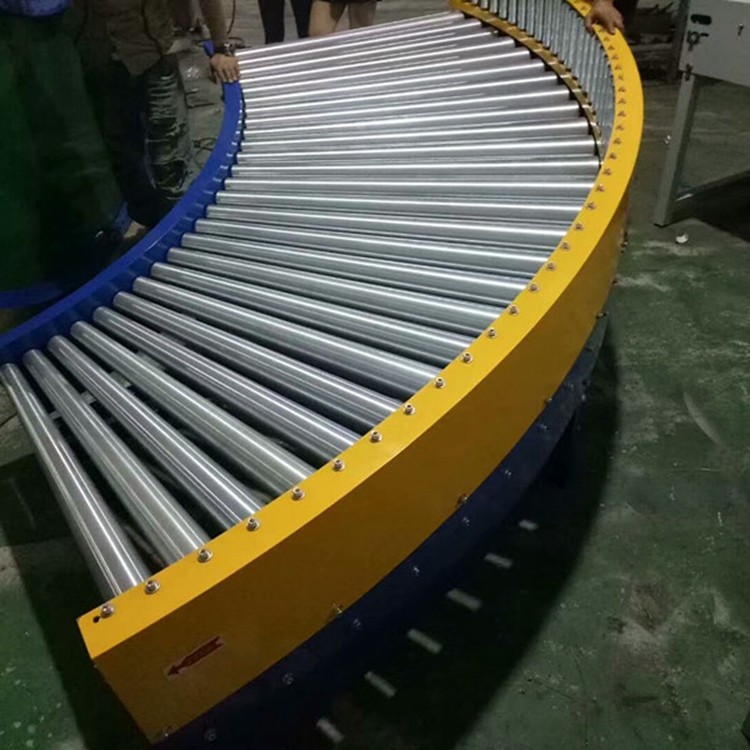 90度转弯机180度环形流水线物流快递分拣U形输送机转角拐弯传送带图4