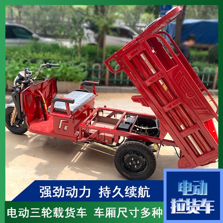 电动三轮农用拉货车 电瓶载货爬坡载重 成人家用摆摊三轮自卸车图5