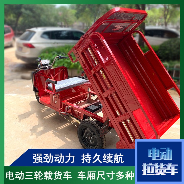电动三轮农用拉货车 电瓶载货爬坡载重 成人家用摆摊三轮自卸车图4