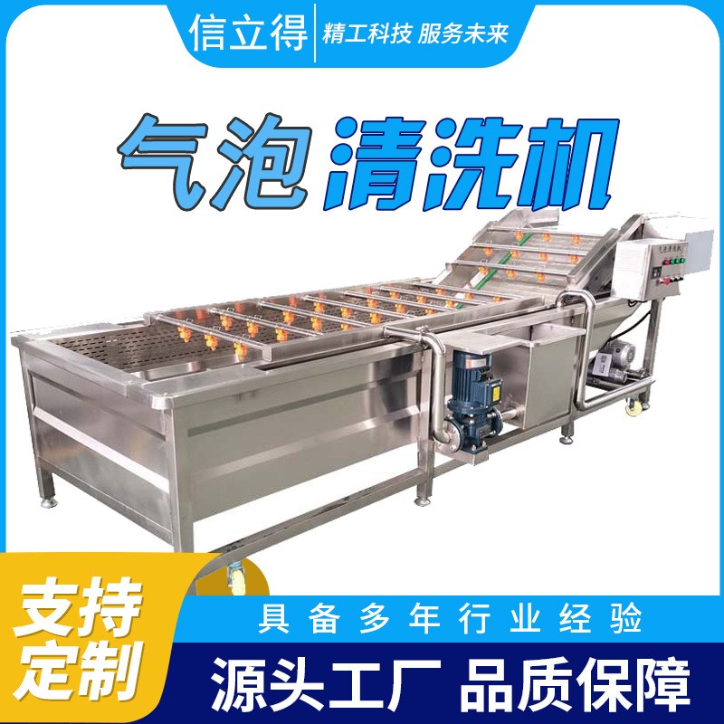供应果蔬清洗机预制菜清洗加工设备大枣辣椒多功能气泡喷淋清洗机图5