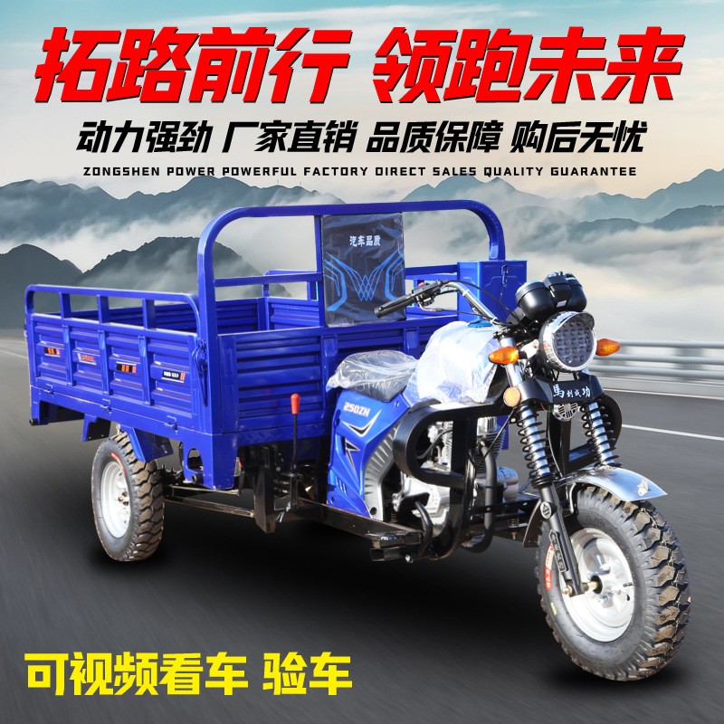农用载重燃油三轮摩托车 自卸摩托车货运三轮车燃油助力三轮车图3