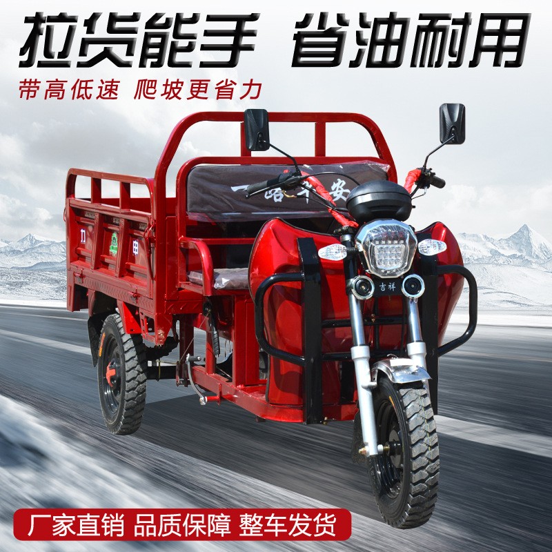 新款宗申动力汽油三轮摩托车农用燃油小型家用载重王货运三轮车图4