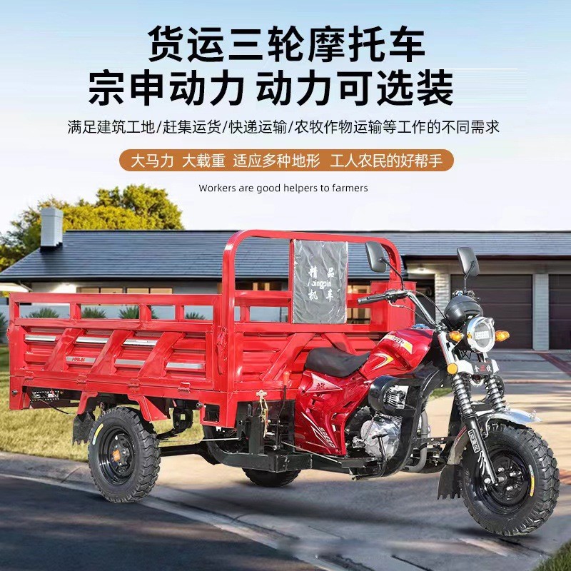 摩托车三轮摩托车汽油燃油摩托车双顶自卸翻斗农家用货运三轮图4